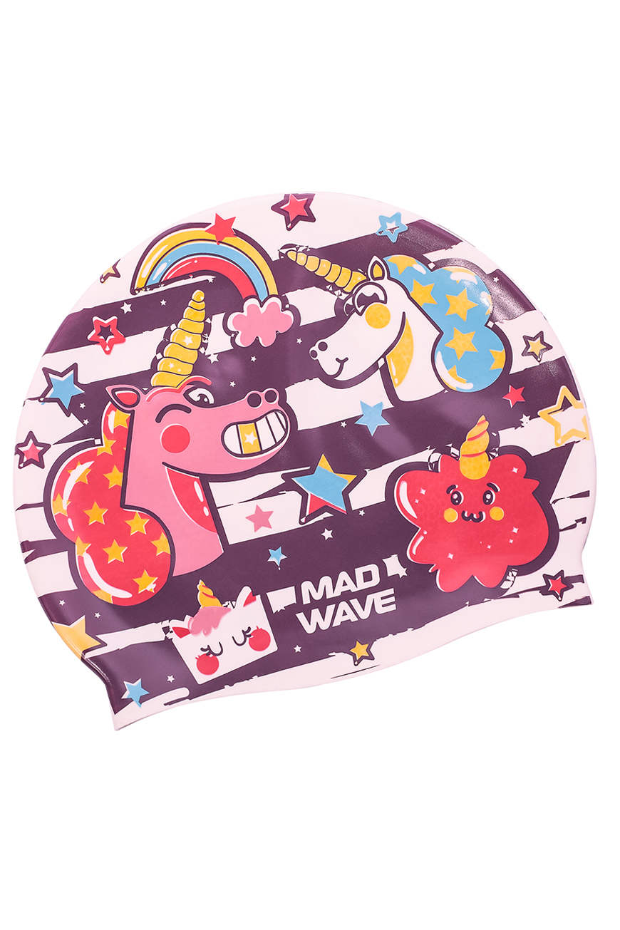 Шапочка для плавания Mad Wave Unicorn